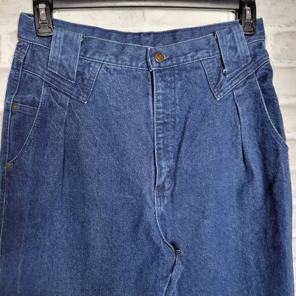 Vintage 80s Wrangler High Rise Bareback Jeans, size 15/16 - Picture 6 of 8